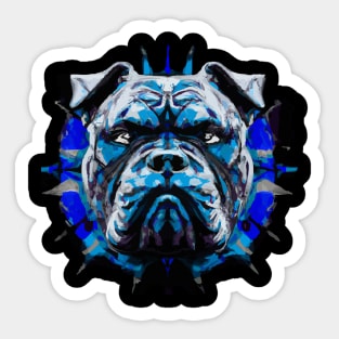 Alapaha Blue Blood Bulldog Watercolor Art Piece Sticker